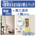【初心者用♪道具+糊+壁紙セット】お部屋をリニューアル!6畳...