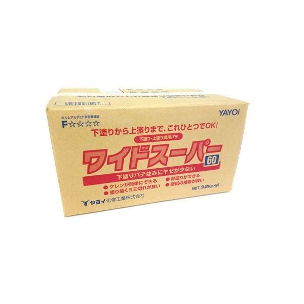 ワイドスーパー 12.8kg/箱 内容量 3.2kg 4袋入 上下兼用 60分硬化 ヤヨイ化学 276-221