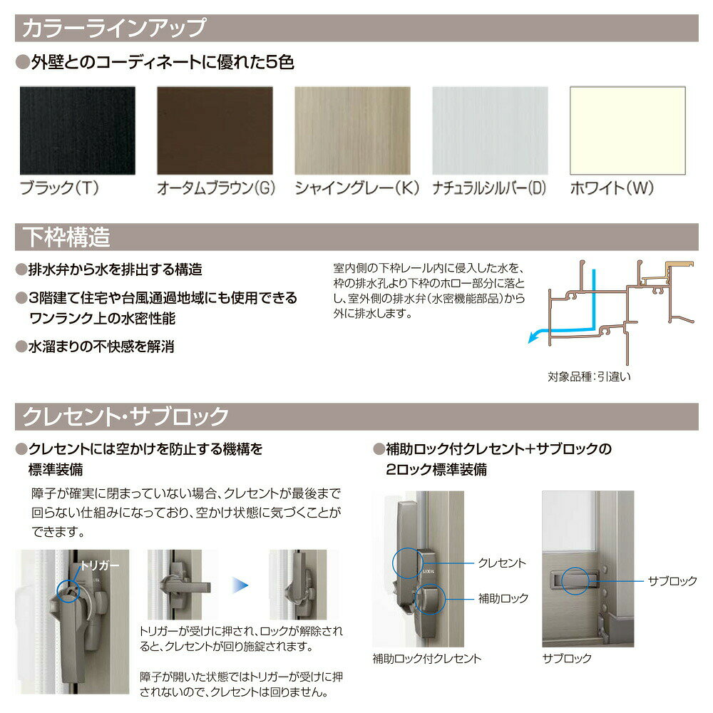セレクトサッシPG 引違い 2枚建て Low-E複層ガラス / アルミスペーサー仕様 256092...
