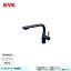 [KM6101ZVECM5] KVK 水栓 シングルシャワー付混合栓 KM6101シリーズ マットブラック 寒冷地仕様