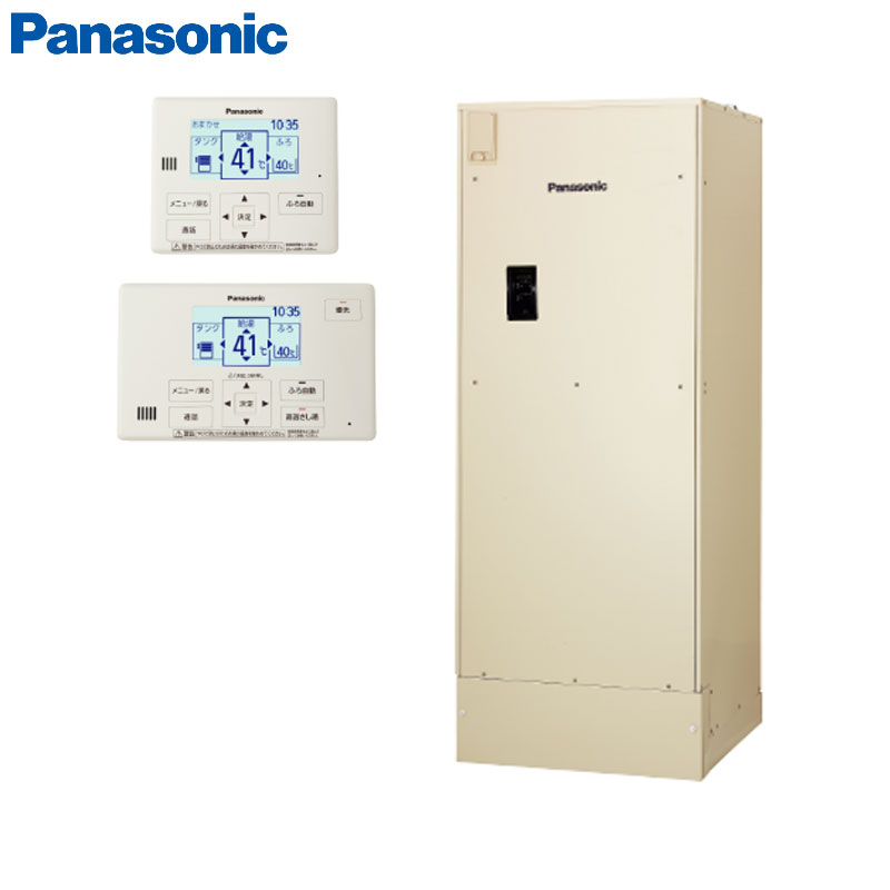 乐天商城 - パナソニック 【工事費込】電気温水器 ユポカ コミュニケーションリモコン同梱 セミオート 460L 高圧力 屋外設置専用 DH-46G6SU+AD-3312EAA