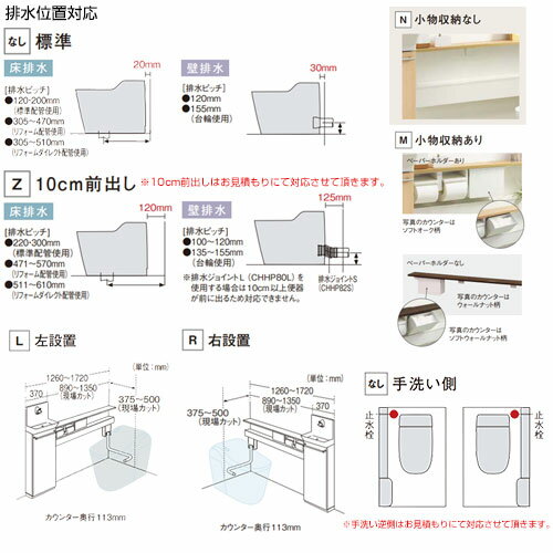 【送料無料】パナソニック アラウーノ専用手洗い キャビネットタイプ 連動水栓 L150、S160対応 標準タイプ 止水栓手洗い側 紙巻器:ホワイト 小物収納あり XGH7E***WM 2