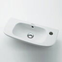 カクダイ 手洗器単品 壁掛式 角形 500×220 水栓取付穴径:φ35 右側1ヶ所 デュラビット D-Code Sieger Design #DU-07065000082