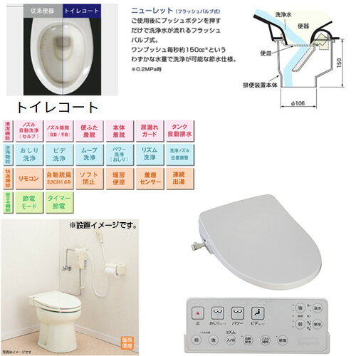 【送料無料】アサヒ衛陶 簡易水洗トイレセット ...の紹介画像2