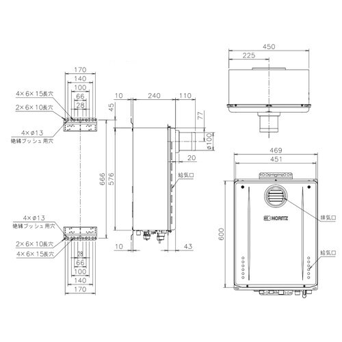 ノーリツ ガスふろ給湯器 浴室・台所リモコンセット PS扉内設置型 前面排気 延長可能 スタンダード フルオート 16号 15A GT-1670AW-T-1 BL+RC-J101E