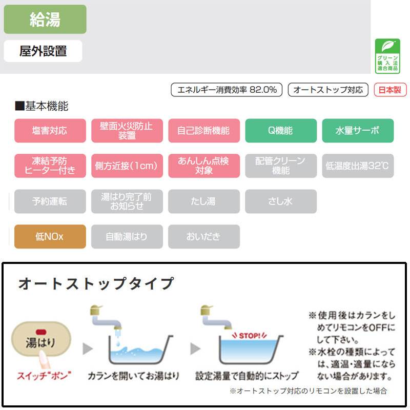 パロマ ●ガス給湯器 台所リモコンセット PS扉内設置型 前面排気 延長可能 給湯専用 スリム オートストップ 20号 15A PH-S2015AT2L+MC-150V reformnext-10090647 リフォームネクスト サンプル画像2
