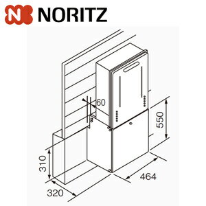 ノーリツ 据置架台 KD-12H-S プレシャスシルバー 給湯器部材 据置用架台KD-12H-S 0708362