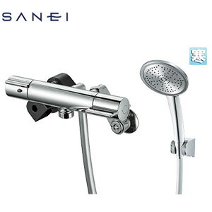 【規格・特徴】 ・サーモシャワー混合栓 ・洗い場専用 ・壁付 ・シャワーホース長さ:1.6m ・シャワーフック:2個 ・角度調節可能フック ・カラー:クロム ・寒冷地 【商品説明】 サーモスタット付の簡単操作の浴室用水栓。 大きなシャワーヘッド仕様。 SANEI 三栄水栓 2024年8月 サーモシャワー混合栓SANEISK18CK-5-N