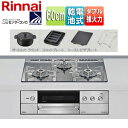 リンナイ 【SALE】ビルトインガスコンロ デリシア 60cm 乾電池 ガラストップ:プラチナミラー ごとく:ステンレス ザ・ココットラウンド付属 ココットプレ...