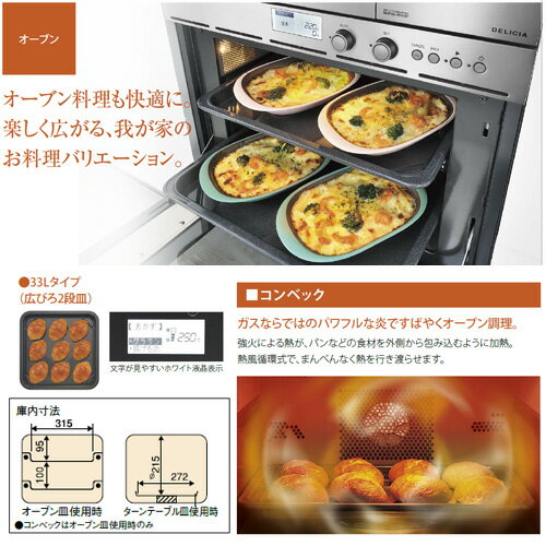 リンナイ ガスオーブン 取替え用タイプ S15シリーズ コンベック 33L AC100V RSR-S15C