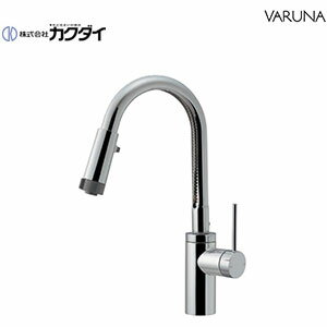 Rakuten - カクダイ キッチン用蛇口 VARUNA 台 シングルレバー混合水栓 スパウト184mm シャワー付 寒冷地 117-138K