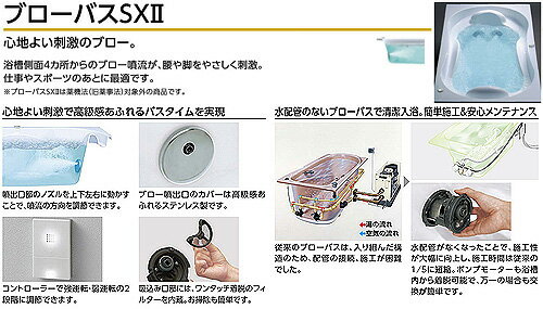 【3年あんしん保証付】【送料無料】TOTO ●浴槽 スーパーエクセレントバス 埋込浴槽 1500サイズ ワンプッシュ排水栓式 ブローバスSX2 PVV1510JK 3