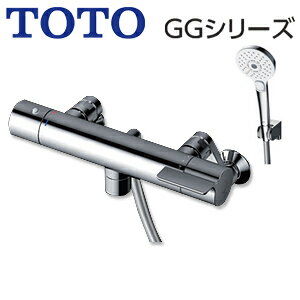 乐天商城 - TOTO 浴室用蛇口 GGシリーズ 壁 洗い場専用 サーモスタット付シャワーバス混合水栓 コンフォートウエーブ3モードめっき 一般地 TBV03412J