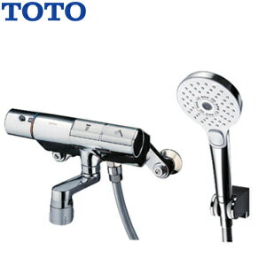 Rakuten - TOTO 浴室用蛇口 壁 洗い場専用 サーモスタット付シャワーバス混合水栓 タッチスイッチ水栓 コンフォートウエーブ3モードシャワー(めっき) スパウト70mm 一般地 TMN40STY4