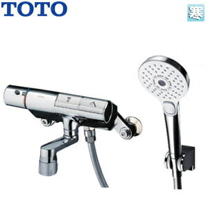 乐天商城 - TOTO 浴室用蛇口 壁 洗い場専用 サーモスタット付シャワーバス混合水栓 タッチスイッチ水栓 コンフォートウエーブ3モードシャワー(めっき) スパウト70mm 寒冷地 TMN40STY4Z