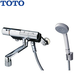 【3年あんしん保証付】TOTO 浴室用蛇口 壁 洗い場専用 サーモスタット付シャワーバス混合水栓 タッチスイッチ水栓 コンフォートウエーブシャワー(樹脂) スパウト170mm 一般地 TMN40TY1