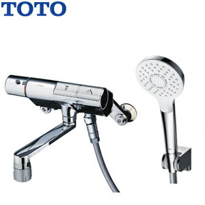 Rakuten - TOTO 浴室用蛇口 壁 洗い場専用 サーモスタット付シャワーバス混合水栓 タッチスイッチ水栓 コンフォートウエーブシャワー(めっき) スパウト170mm 一般地 TMN40TY3