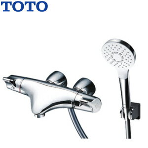 乐天商城 - TOTO 浴室用蛇口 ニューウエーブシリーズ 壁 洗い場専用 サーモスタット付シャワーバス混合水栓 コンフォートウエーブシャワー(めっき) スパウト57mm ストレート脚 湯水芯90mm 一般地 TMNW40BY3