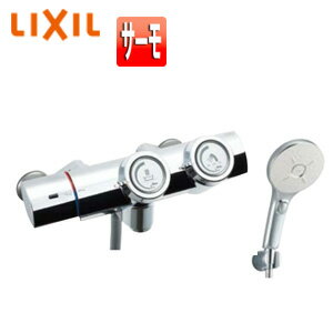 LIXIL 浴室用蛇口 壁 洗い場専用 サーモスタット付シャワーバス混合水栓 エコアクアスイッチシャワーSP..