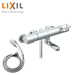 LIXIL ●浴室用蛇口 クロマーレS 壁 洗い場専用 サーモスタット付シャワーバス混合水栓 エコフルシャワー 吐水口90mm 一般地 BF-KA147TSG
