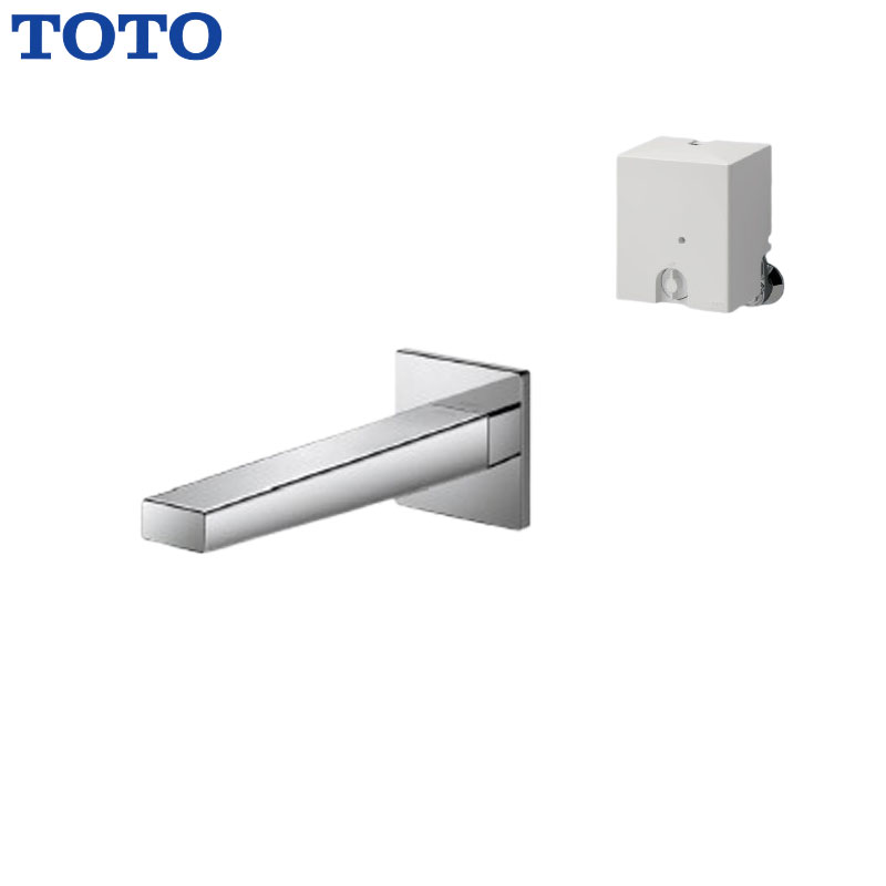 TOTO 洗面用蛇口 アクアオート 壁 コンテンポラリタイプ(角) 自動水栓 混合水栓 発...