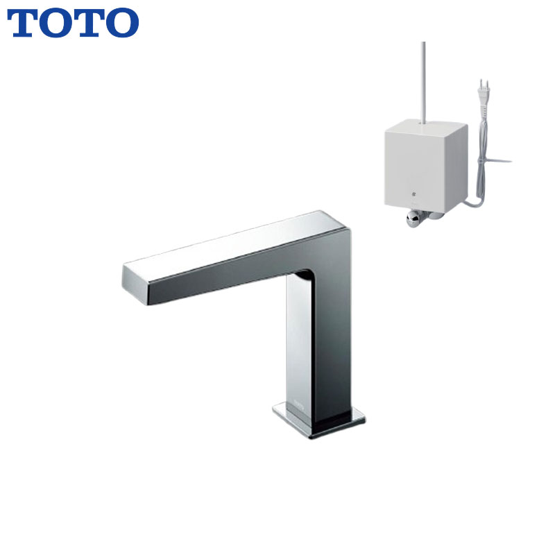 TOTO 洗面用蛇口 アクアオート 台 コンテンポラリタイプ(角) 自動水栓 単水栓 AC10...
