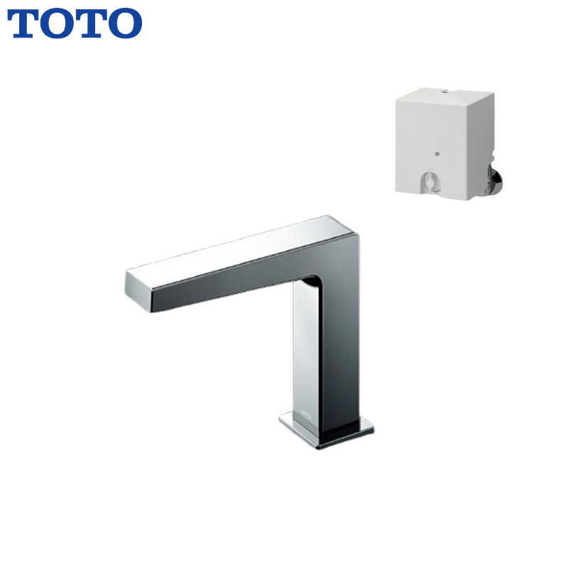 TOTO 洗面用蛇口 アクアオート 台 コンテンポラリタイプ(角) 自動水栓 混合水栓 発...