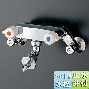 乐天商城 - TOTO 洗濯機用蛇口 ピタットくん 壁 2ハンドル混合水栓 緊急止水弁付水栓 一般地 TW21R