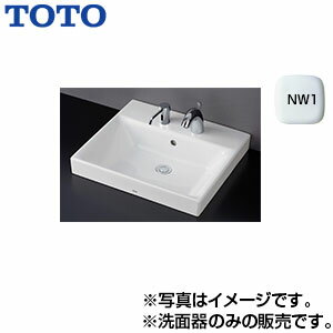 ※洗面器単品販売となりますので排水金具等は含まれておりません。 【規格・特徴】 ・材質:陶器製 ・サイズ:500×450×高さ70mm ・実容量:4.0L ・水栓取付穴径:φ35　1ヶ所 ・水栓取付穴径:φ28　1ヶ所 　(TOTO洗面器用...