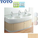 【送料無料】TOTO 幼児用マルチシンク 間口1200mm 高さ500mm キャビネット:ライトウッドN 幼児用レバー水栓 壁給水 壁排水 SKL300LEAP...