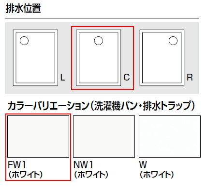LIXIL 洗濯機パン 800サイズ 中央排水 BL認定品 ホワイト PF-8064AC/FW1-BL 3