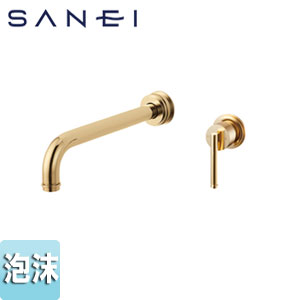 乐天商城 - SANEI ●洗面用蛇口 サイ 壁 シングル洗面混合栓 泡沫 スパウト250mm ブラス 一般地 K47450-NCU-13