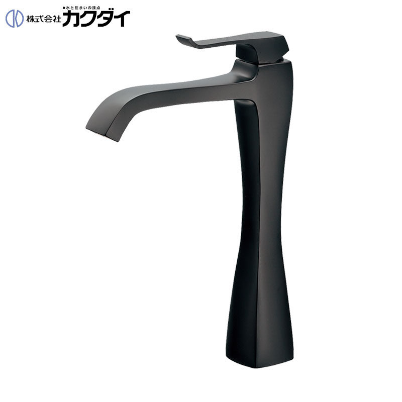 乐天商城 - カクダイ 洗面用蛇口 RATONA 台 シングルレバー混合水栓 スパウト160mm 吐水口高さ211mm トール マットブラック 一般地 183-370C-MD