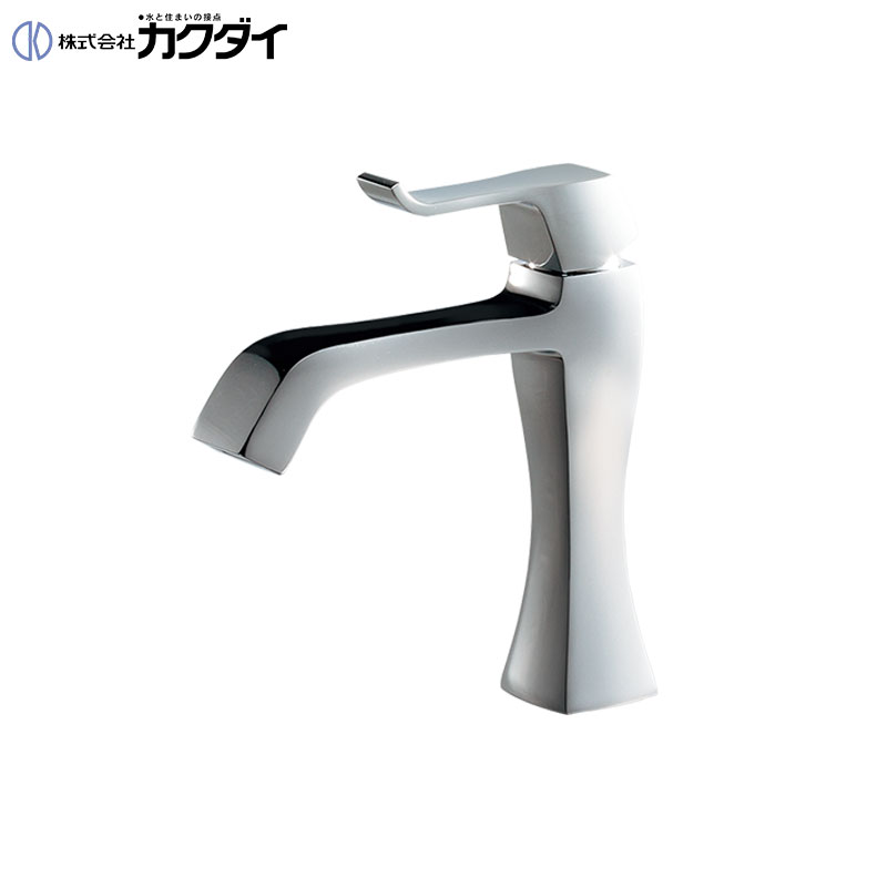 Rakuten - カクダイ 洗面用蛇口 RATONA 台 単水栓 立水栓 スパウト125mm 吐水口高さ93mm 一般地 716-370A-CH