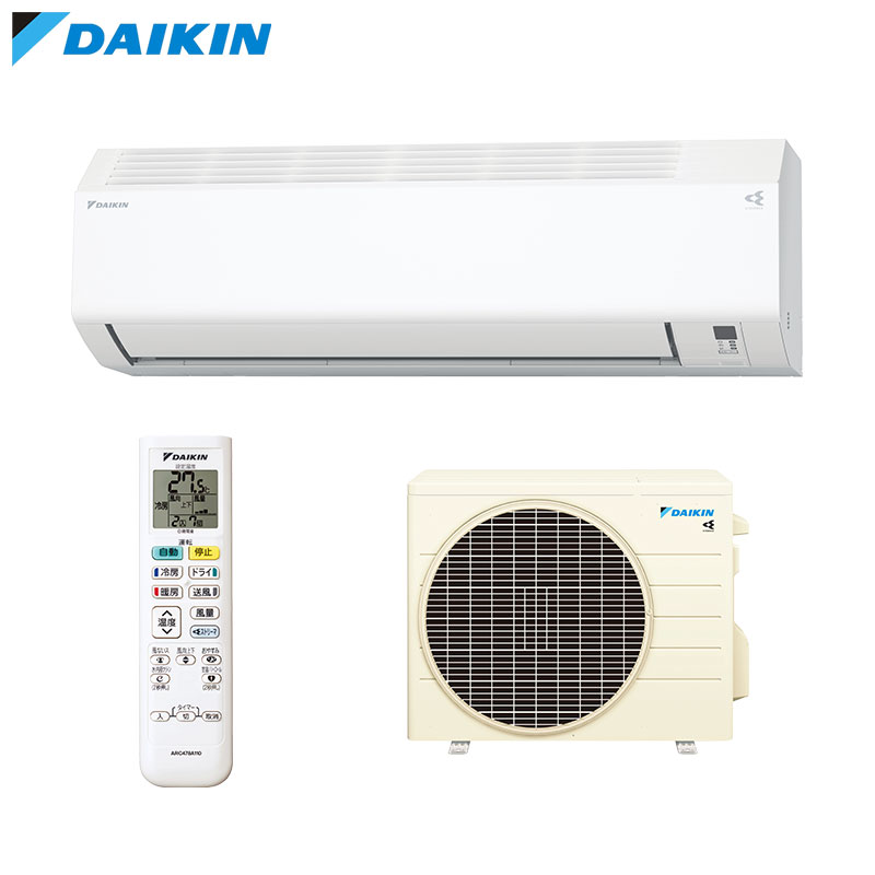 【送料無料】ダイキン ルームエアコン Eシリーズ 100V 10畳 2.8kW 2026年モデル ホワイト F286ATES-W+R285AES