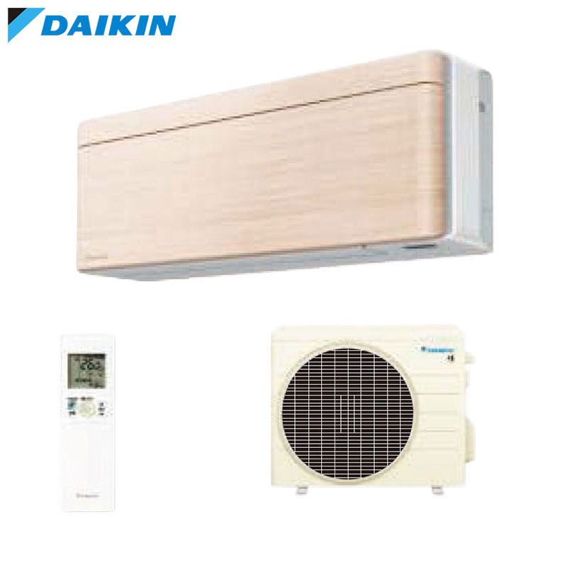 【送料無料】ダイキン ルームエアコン SXシリーズ リソラ 100V 8畳 2.5kW 2026年モデル 本体ホワイト ナチュラルウッド S256ATSS-C