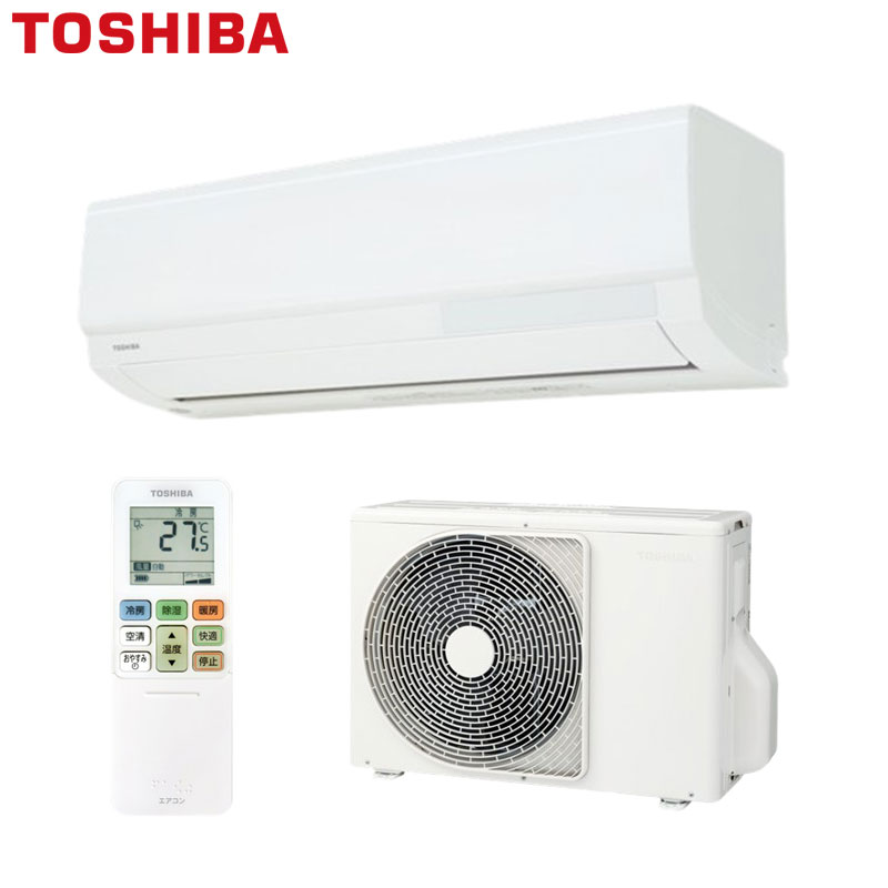 【送料無料】TOSHIBA ルームエアコン V-Xシリーズ 100V 10畳 2.8kW ホワイト 2026年モデル RAS-V281X(W)+RAS-V281AX