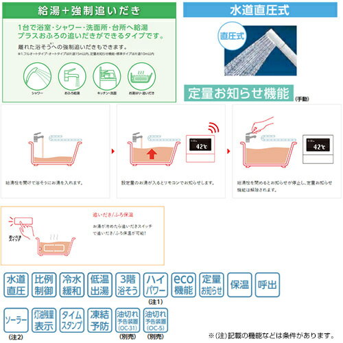 CHOFU 石油ふろ給湯器 浴室・台所リモコン+FF用給排気筒付属 給湯+強制追いだき 水道直圧式 屋内壁掛型 上方排気 強制給排気 左排気 4万キロ KIB-4771DKF-L+KR-112V 2