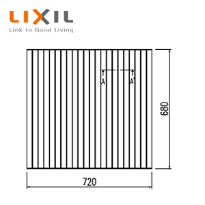 乐天商城 - LIXIL ふろふた 680mm×720mm ホワイト ポリーナ用 浴槽部材 YFM-7670