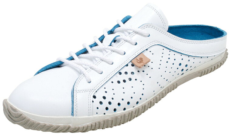 【スーパーセール特典豪華3点プレゼント】SPINGLE MOVE スピングルムーブSPM-721 White/Blue スピングルムーブ SPM-721 ホワイト/ブルー 革 スニーカー SPINGLE MOVE 【送料無料】【サイズ交換可】【smtb-KD】