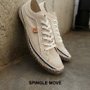 SPINGLE SPM-141 Light Gray スピングル SPM-141 ライトグレー 革 スニーカー キャンバス