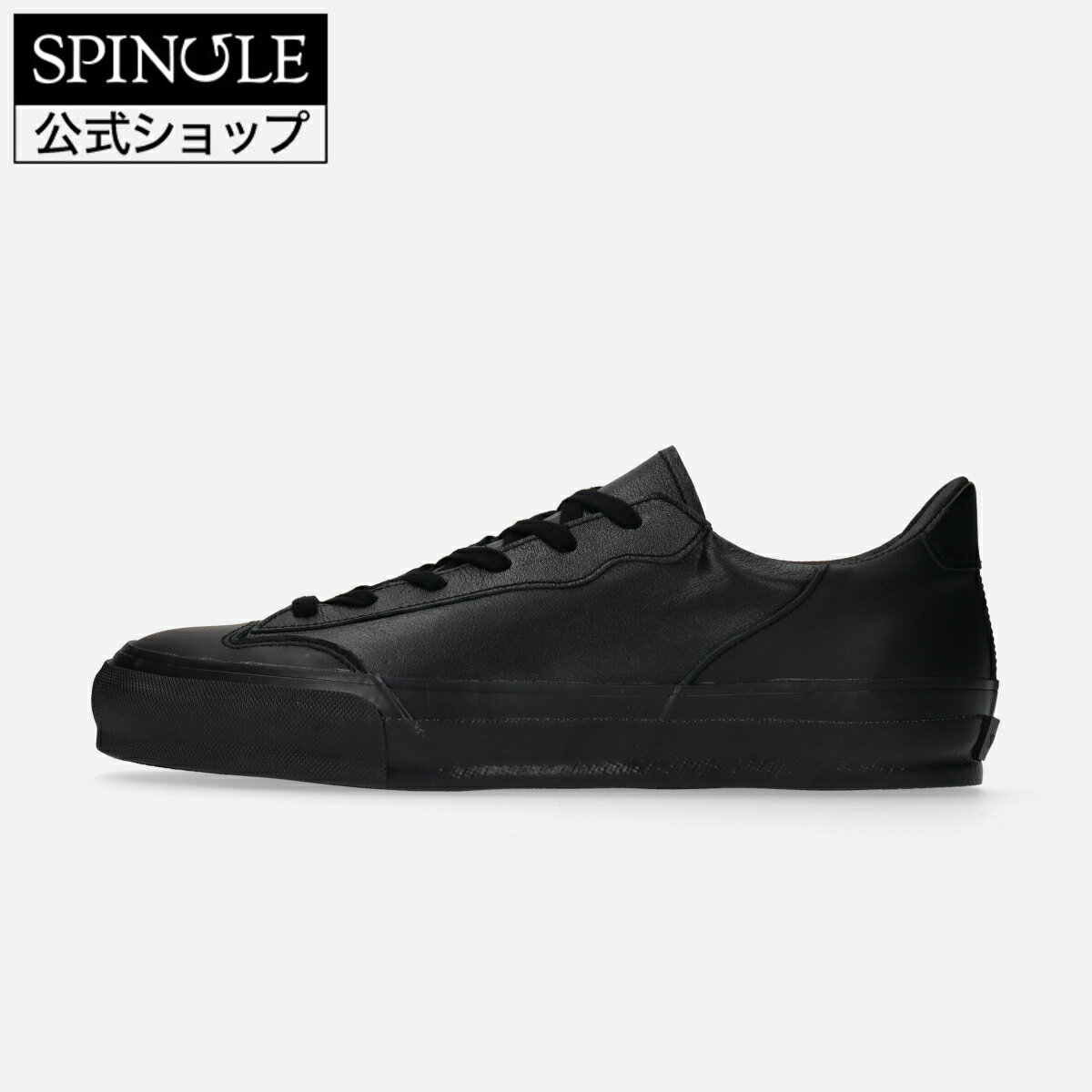 SPINGLE SP-1034 Black/Black スピングル SP-1034 ブラック/ブラック 革 スニーカー