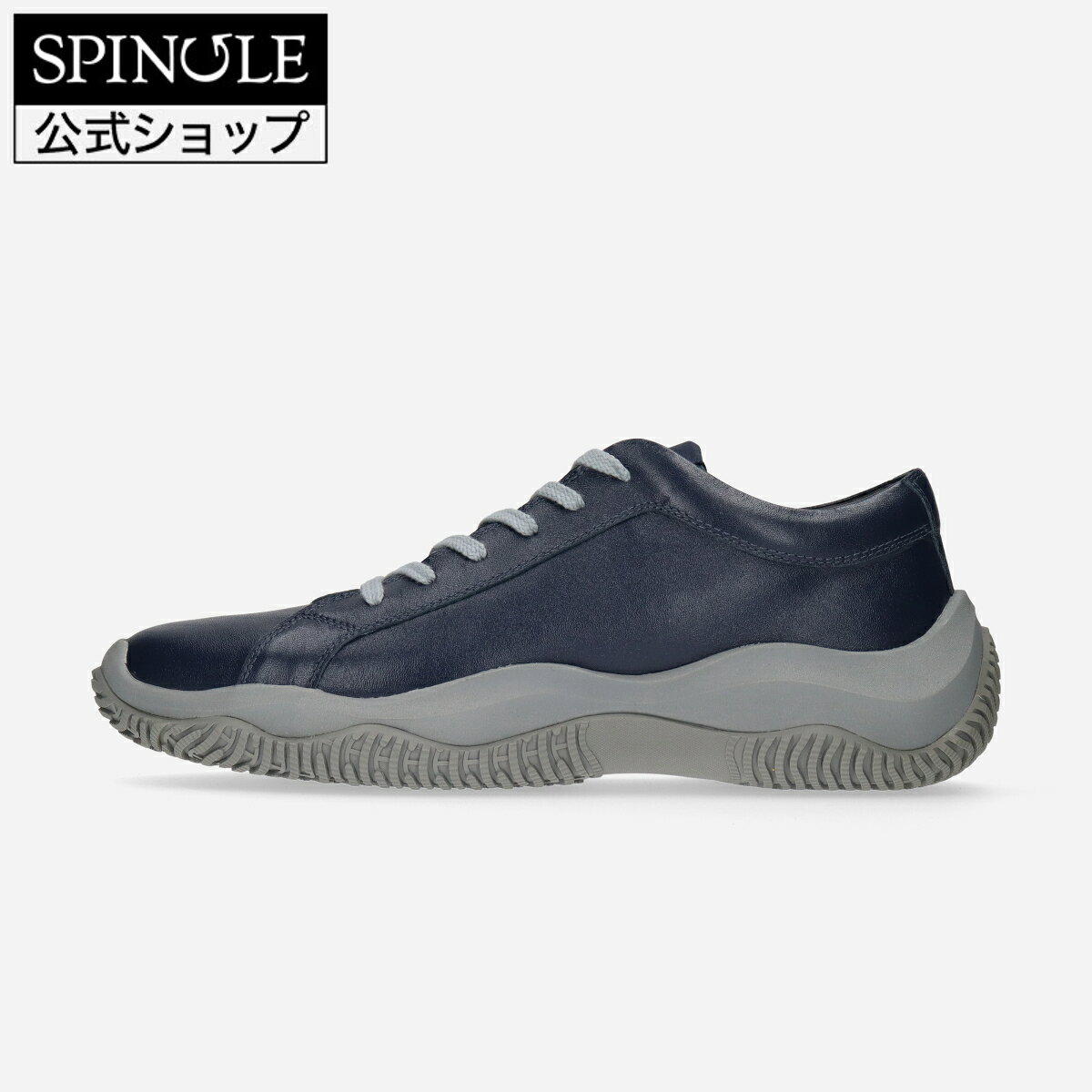 SPINGLE SP-1908 Navy スピングル SP-1908 ネイビー 革 スニーカー