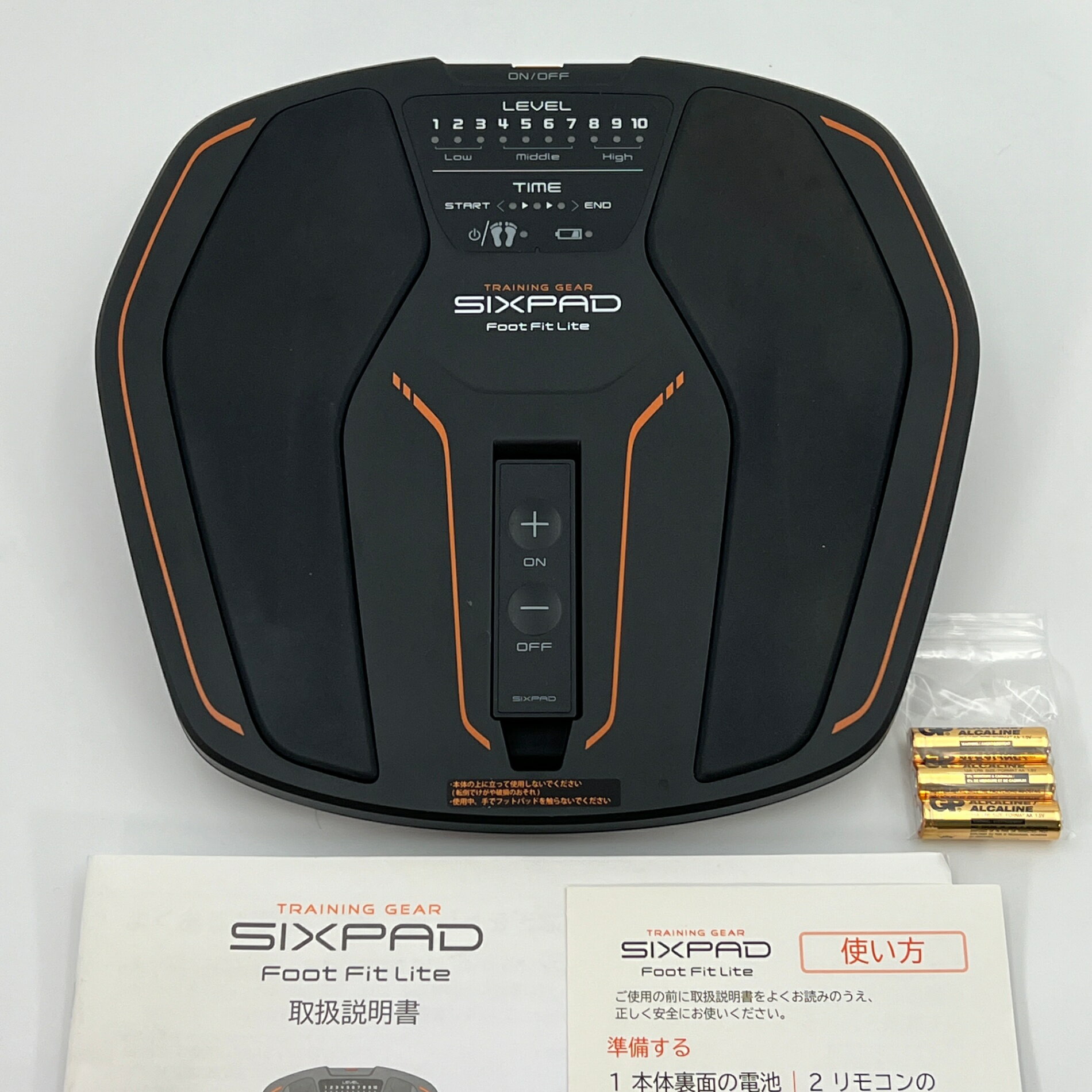 シックスパッド フットフィットライト SIXPAD SE-AH00A ブラック 美品 MTG シックスパッド フットフィットライトブラック