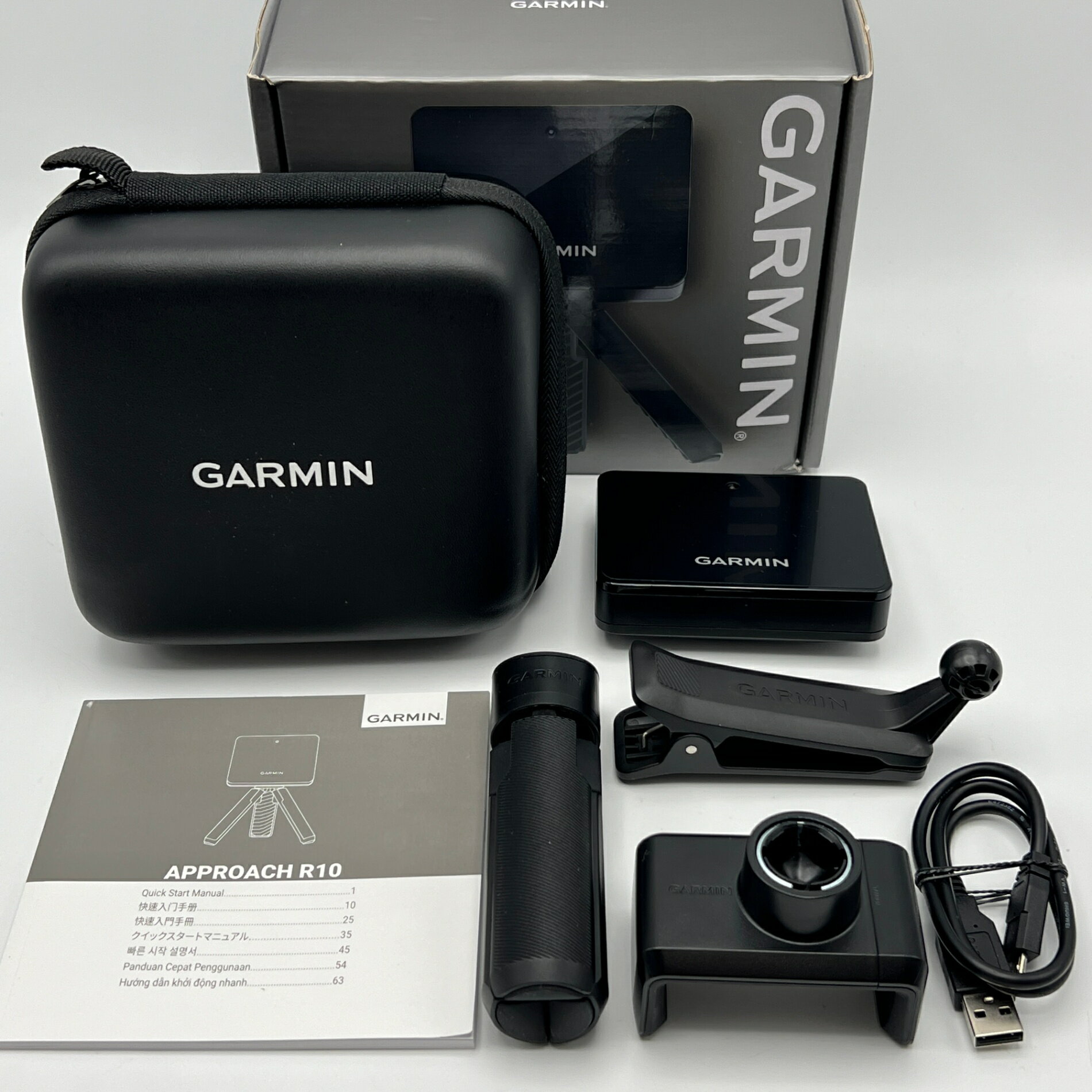 【美品】GARMIN Approach R10 010-02356-04 ポータブル弾道測定器 ゴルフシミュレーター アプローチ ガーミン 本体 【中古】