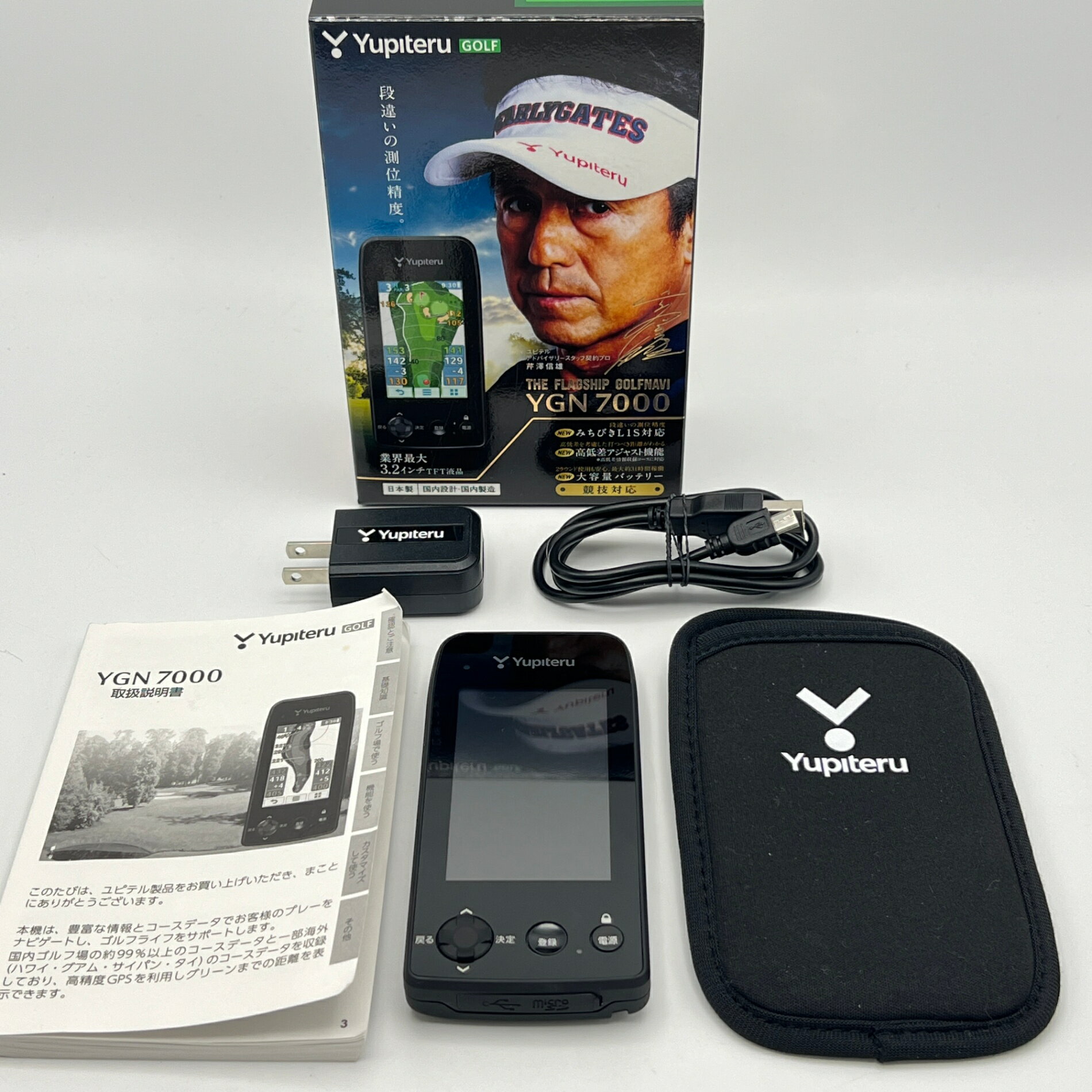 【楽天スーパーSALE！限定クーポン】ユピテル GOLFNAVI YGN7000 ゴルフナビ 距離計 YUPITERU 本体 【中古】
