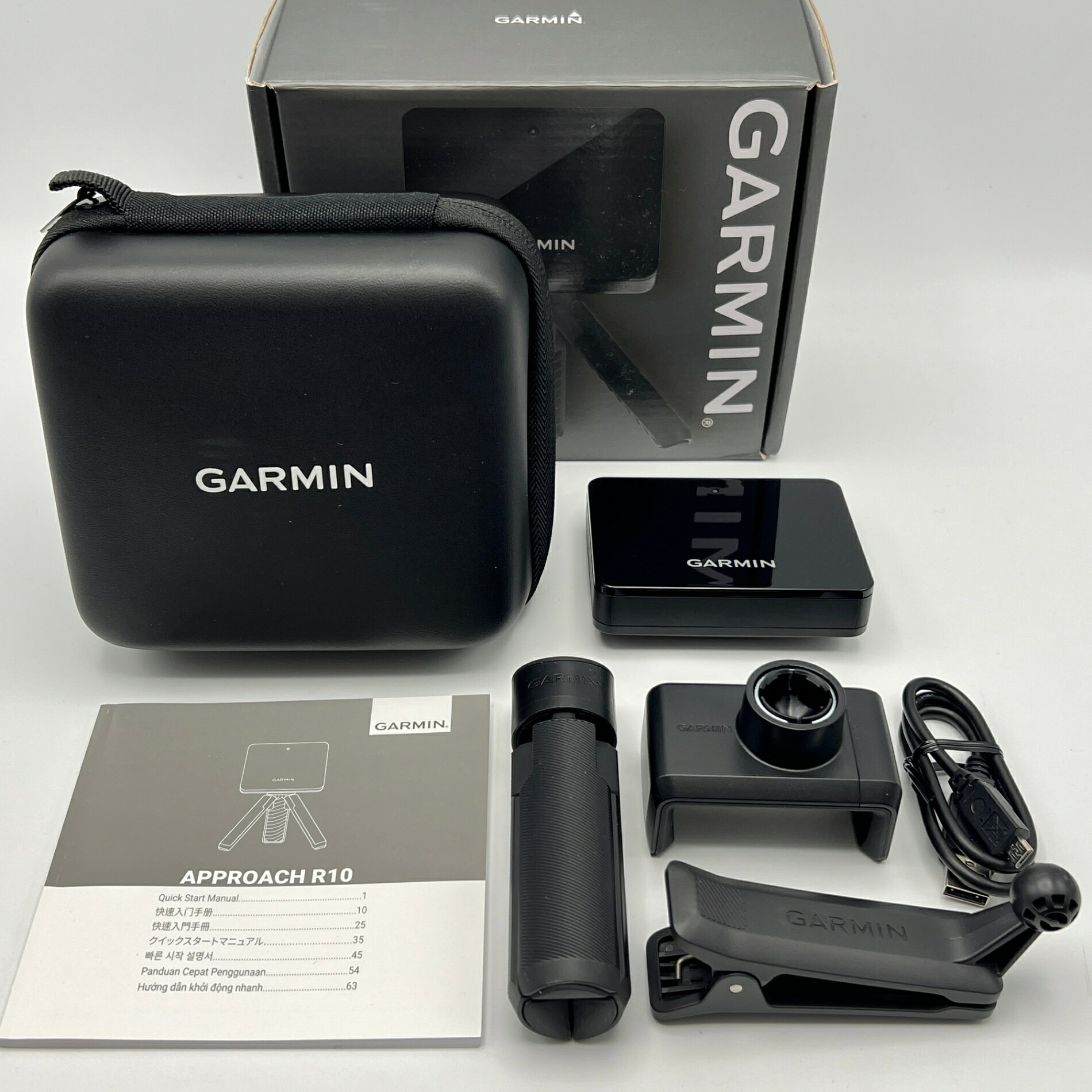 【美品】GARMIN Approach R10 010-02356-04 ポータブル弾道測定器 ゴルフシミュレーター アプローチ ガーミン 本体 【中古】