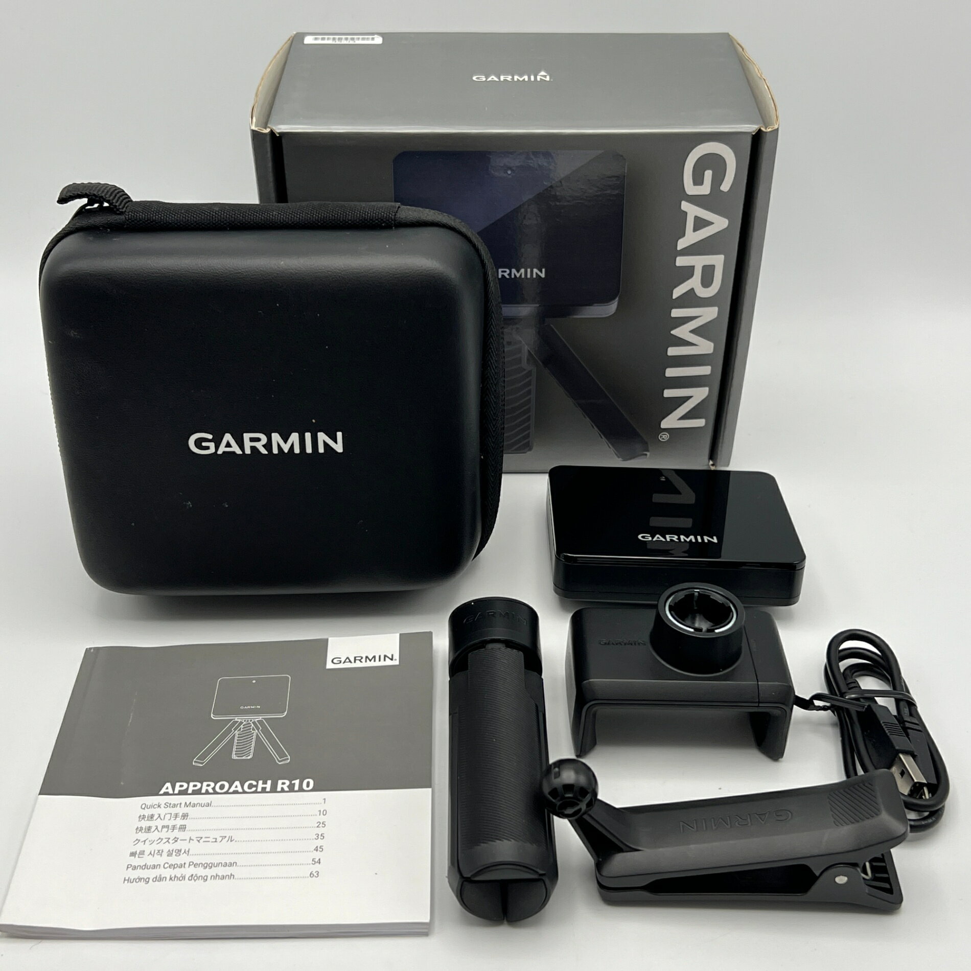 【美品】GARMIN Approach R10 010-02356-04 ポータブル弾道測定器 ゴルフシミュレーター アプローチ ガーミン 本体 【中古】