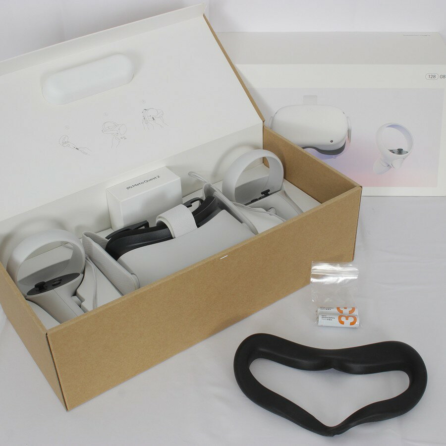 【ポイント2倍！お買い物マラソン】【美品】Meta Quest 2 128GB VR ヘッドマウントディスプレイ ヘッドセット メタクエスト2 オキュラスクエスト2 Oculus 本体 【中古】