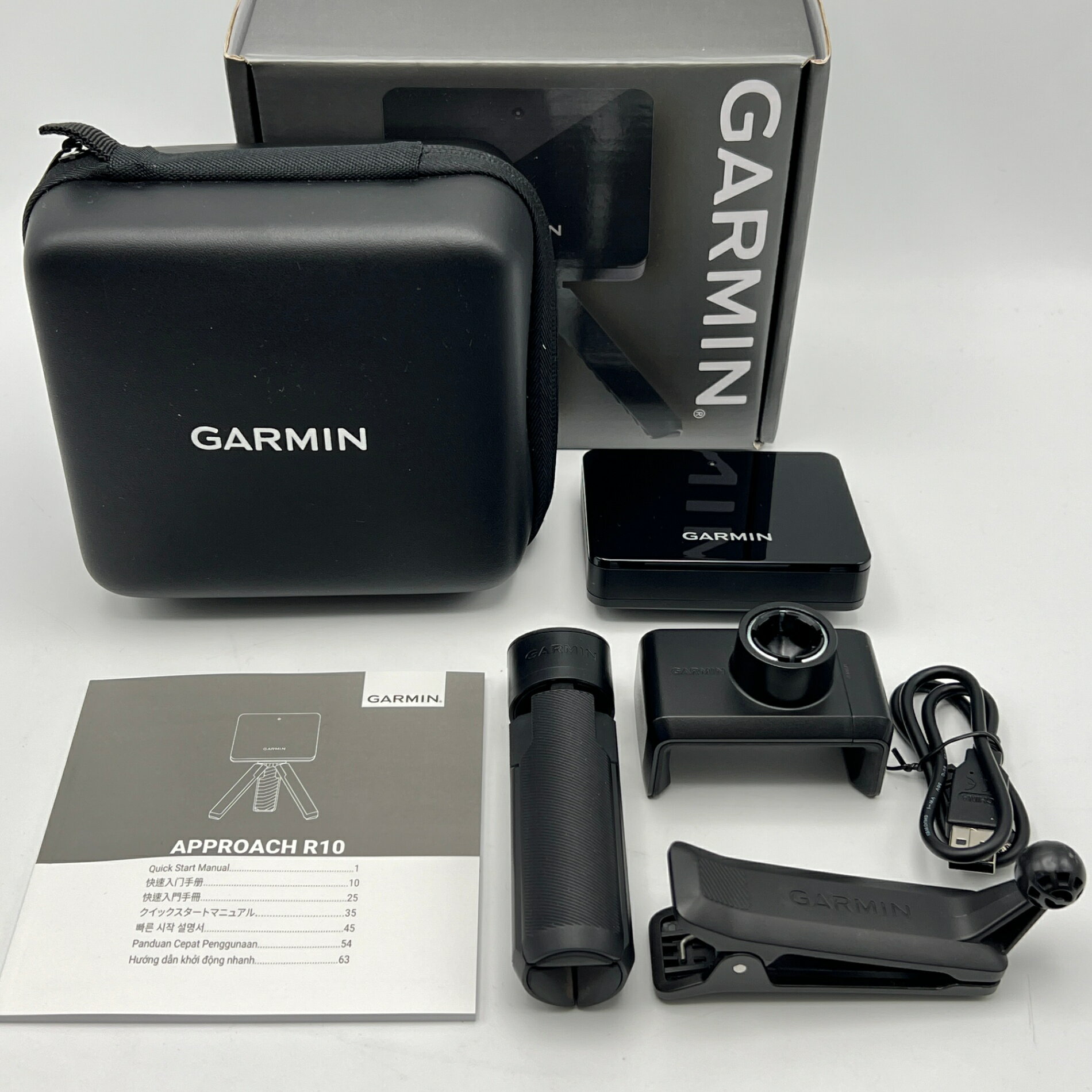 【美品】GARMIN Approach R10 010-02356-04 ポータブル弾道測定器 ゴルフシミュレーター アプローチ ガーミン 本体 【中古】